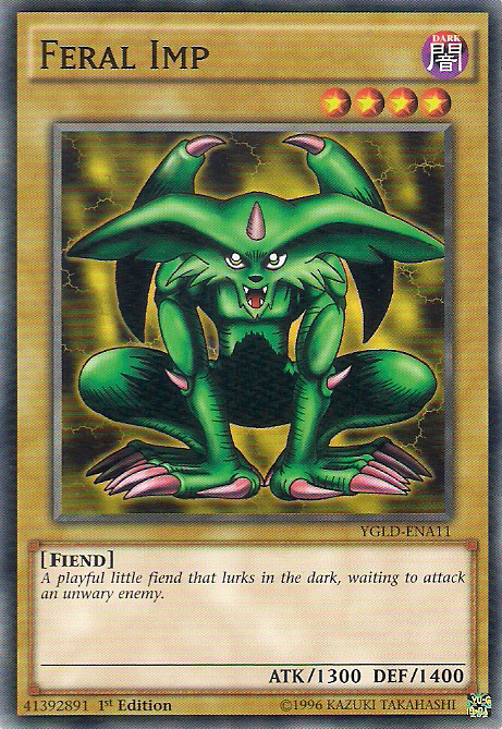 Feral Imp [YGLD-ENA11] Common | Shuffle n Cut Hobbies & Games