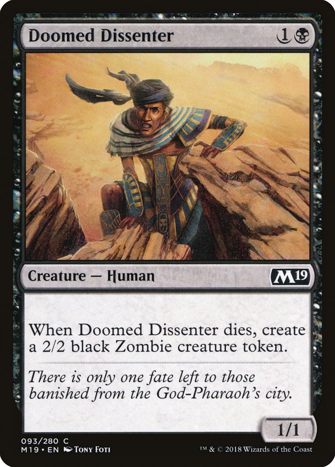 Doomed Dissenter [Core Set 2019] | Shuffle n Cut Hobbies & Games