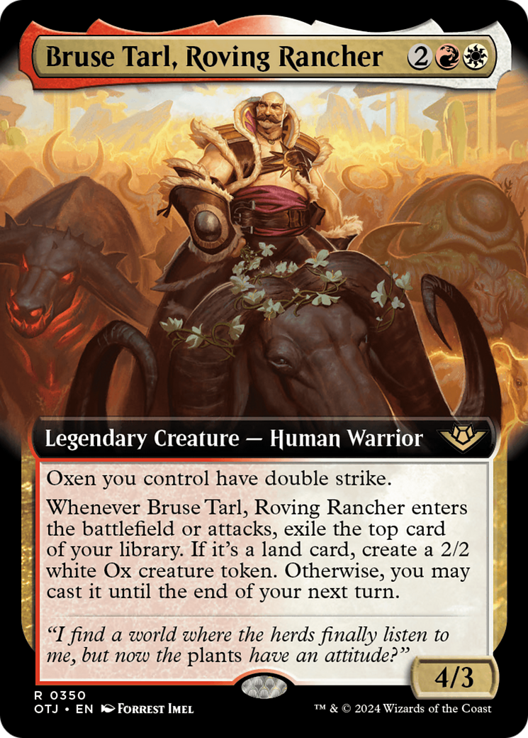 Bruse Tarl, Roving Rancher (Extended Art) [Outlaws of Thunder Junction] | Shuffle n Cut Hobbies & Games