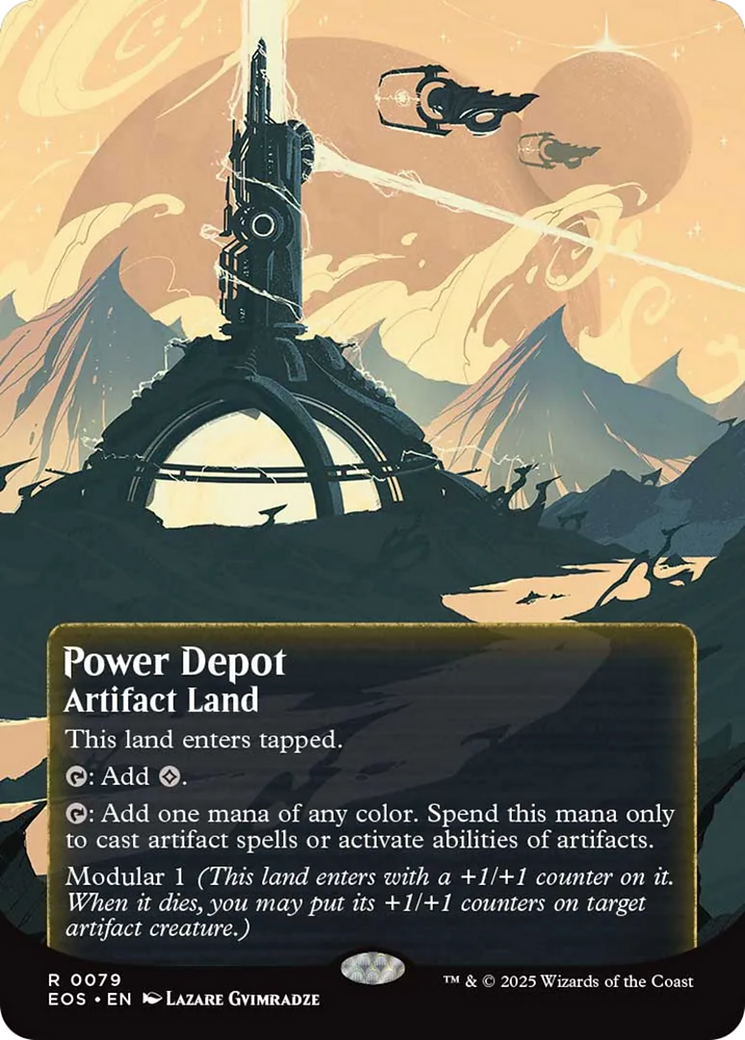 Power Depot (0079) (Borderless) [Edge of Eternities: Stellar Sights] | Shuffle n Cut Hobbies & Games
