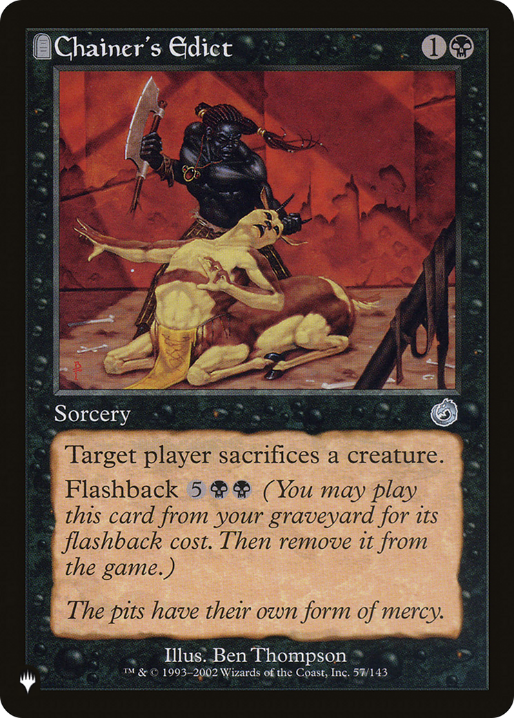 Chainer's Edict [The List] | Shuffle n Cut Hobbies & Games