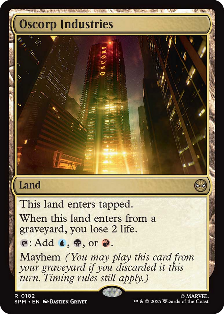 Oscorp Industries [Marvel's Spider-Man] | Shuffle n Cut Hobbies & Games