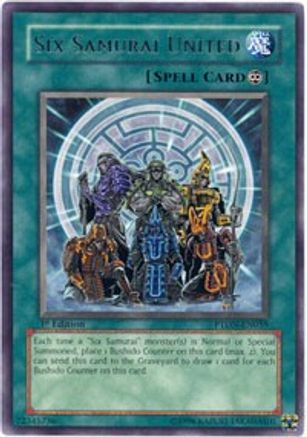 Six Samurai United [PTDN-EN059] Rare | Shuffle n Cut Hobbies & Games