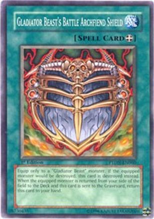 Gladiator Beast's Battle Archfiend Shield [PTDN-EN060] Common | Shuffle n Cut Hobbies & Games