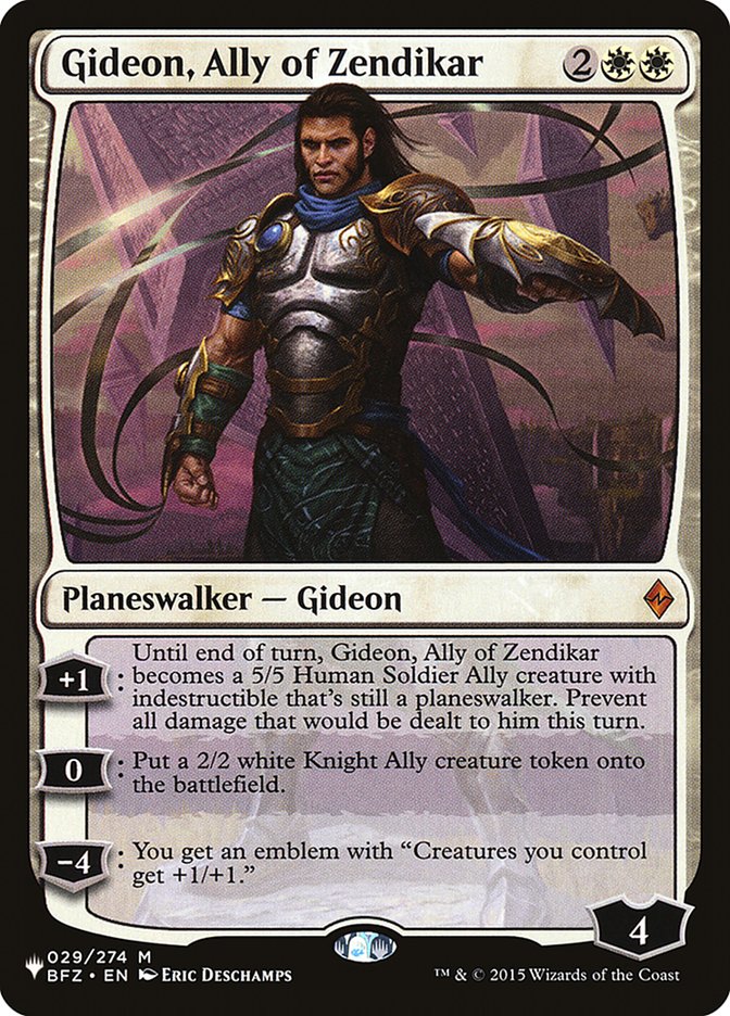 Gideon, Ally of Zendikar [The List] | Shuffle n Cut Hobbies & Games