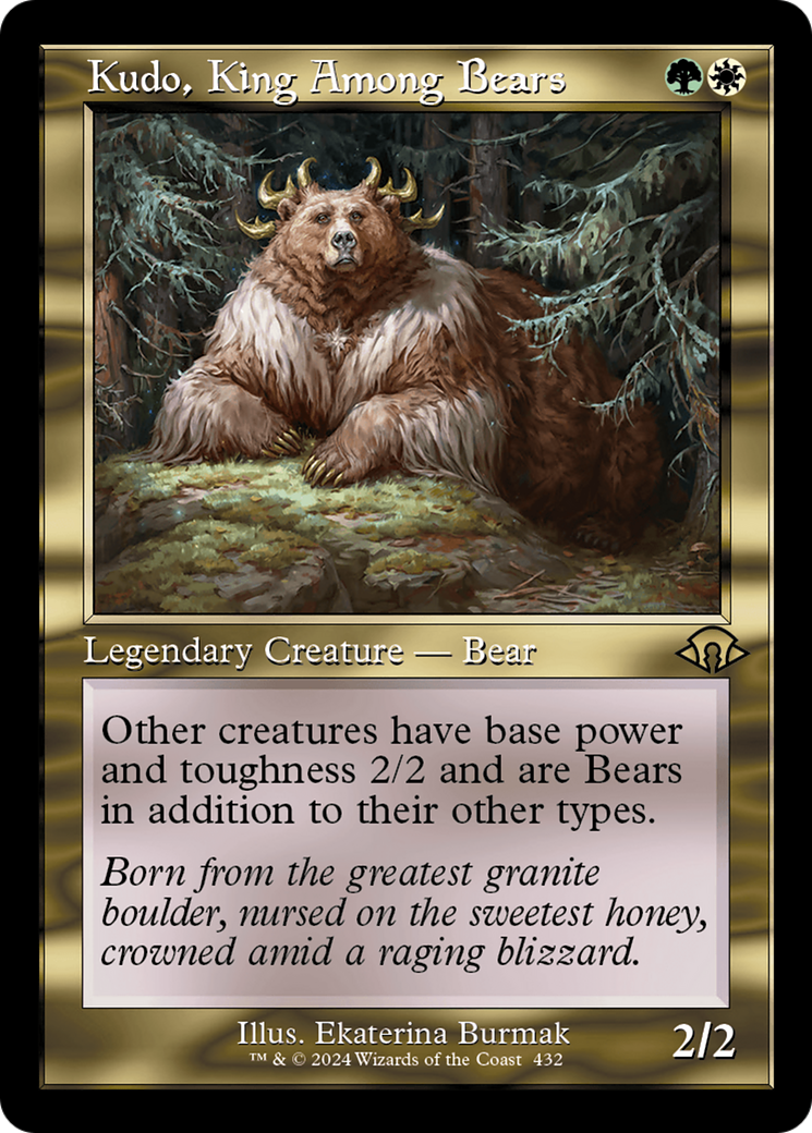 Kudo, King Among Bears (Retro) [Modern Horizons 3] | Shuffle n Cut Hobbies & Games