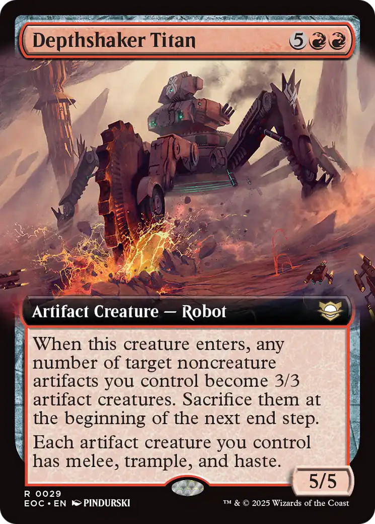 Depthshaker Titan (Extended Art) [Edge of Eternities Commander] | Shuffle n Cut Hobbies & Games