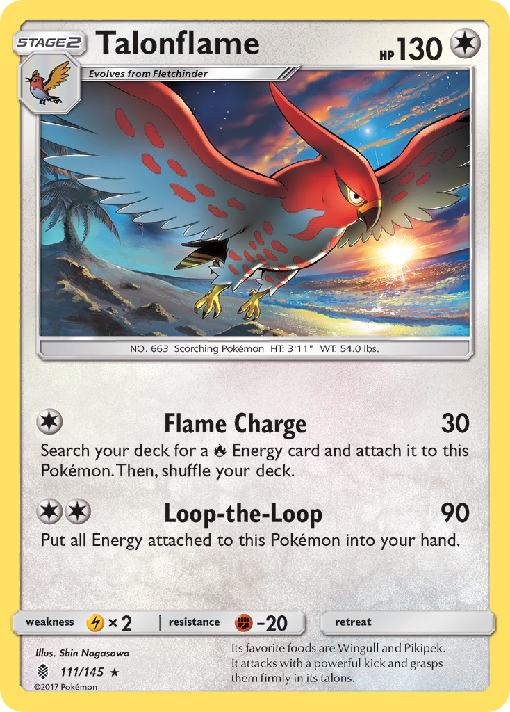 Talonflame (111/145) [Sun & Moon: Guardians Rising] | Shuffle n Cut Hobbies & Games