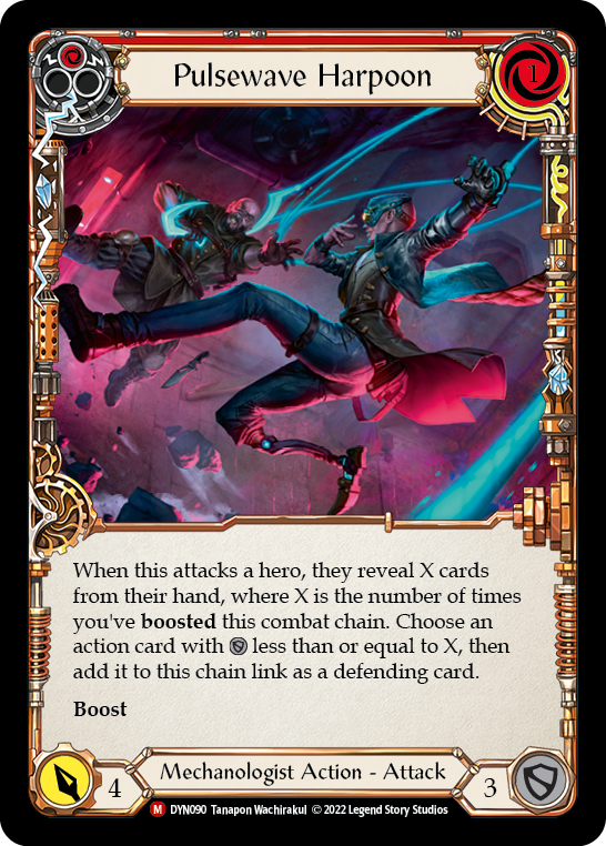 Pulsewave Harpoon [DYN090] (Dynasty)  Rainbow Foil | Shuffle n Cut Hobbies & Games