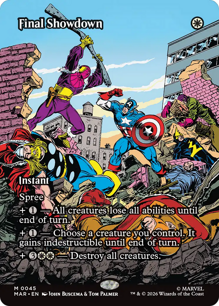 Final Showdown (Borderless) [Marvel Universe: Eternal-Legal] | Shuffle n Cut Hobbies & Games
