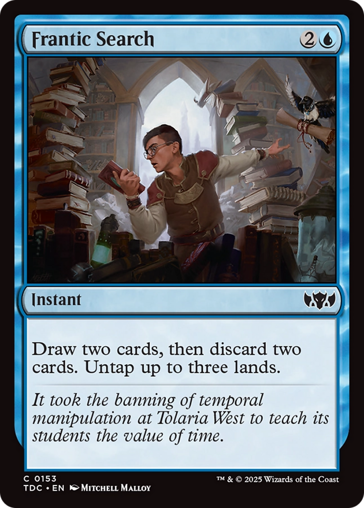 Frantic Search [Tarkir: Dragonstorm Commander] | Shuffle n Cut Hobbies & Games