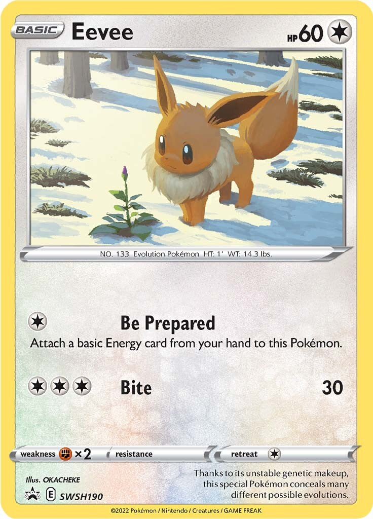 Eevee (SWSH190) [Sword & Shield: Black Star Promos] | Shuffle n Cut Hobbies & Games