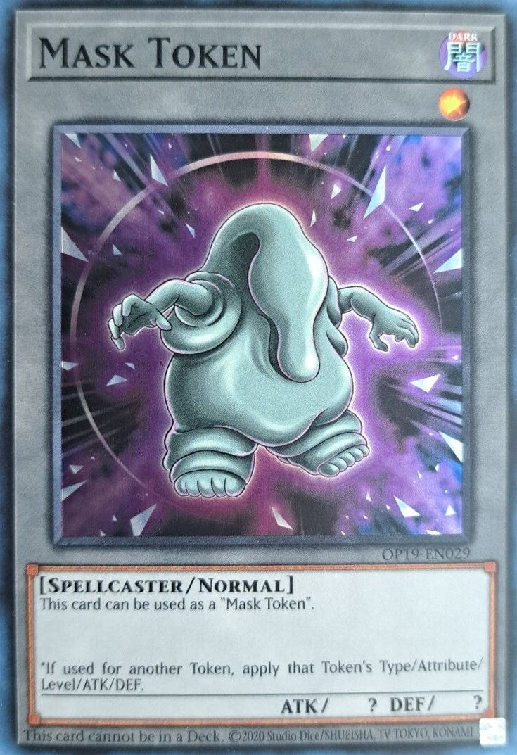Mask Token [OP19-EN029] Super Rare | Shuffle n Cut Hobbies & Games