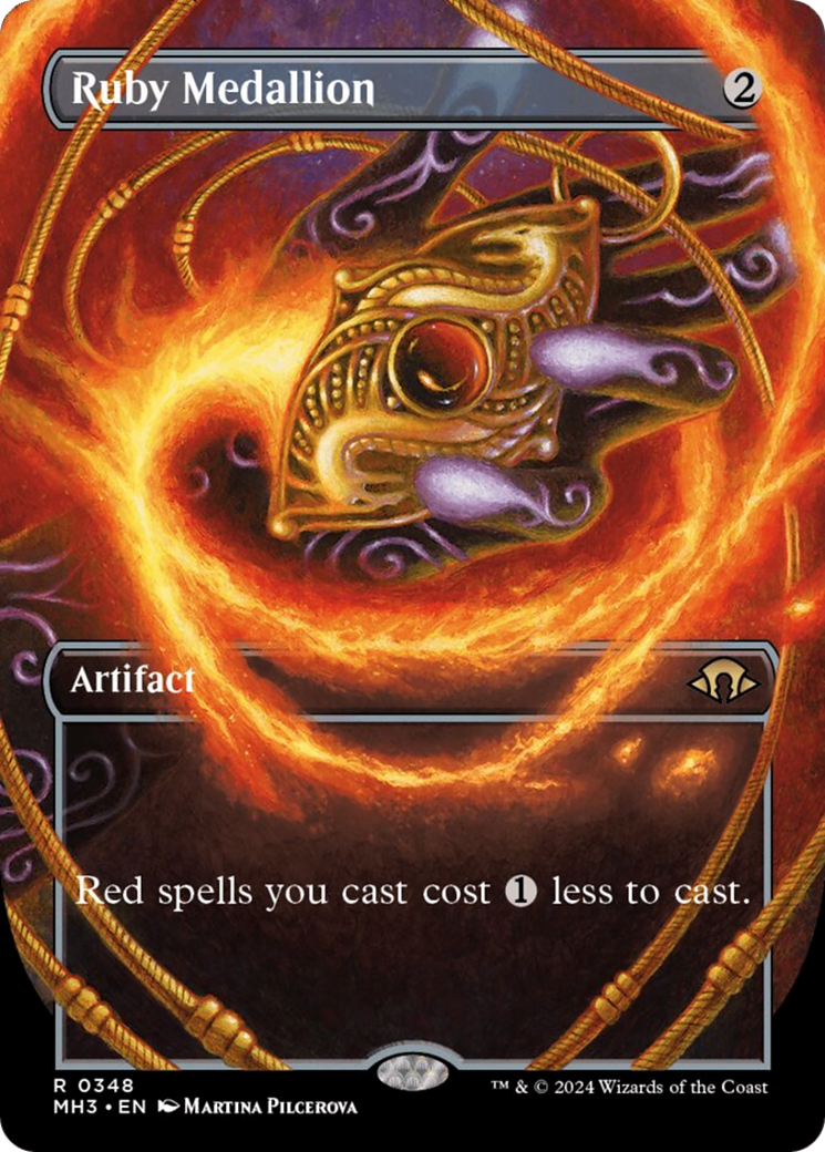Ruby Medallion (Borderless) [Modern Horizons 3] | Shuffle n Cut Hobbies & Games