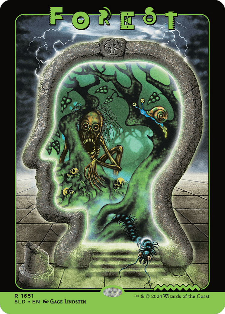 Forest (1651) (Rainbow Foil) [Secret Lair Drop Series] | Shuffle n Cut Hobbies & Games