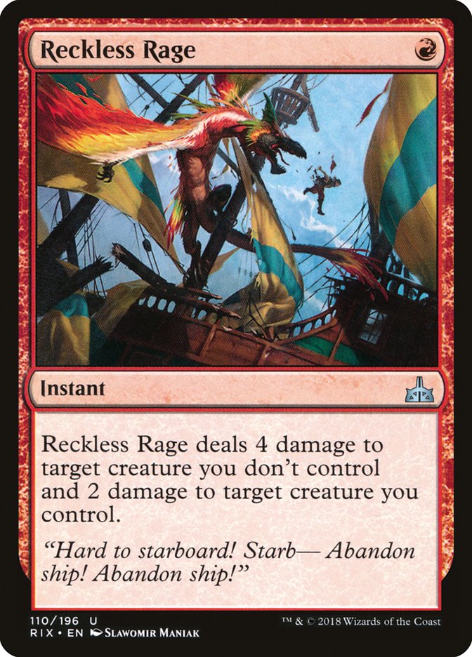 Reckless Rage [Rivals of Ixalan] | Shuffle n Cut Hobbies & Games