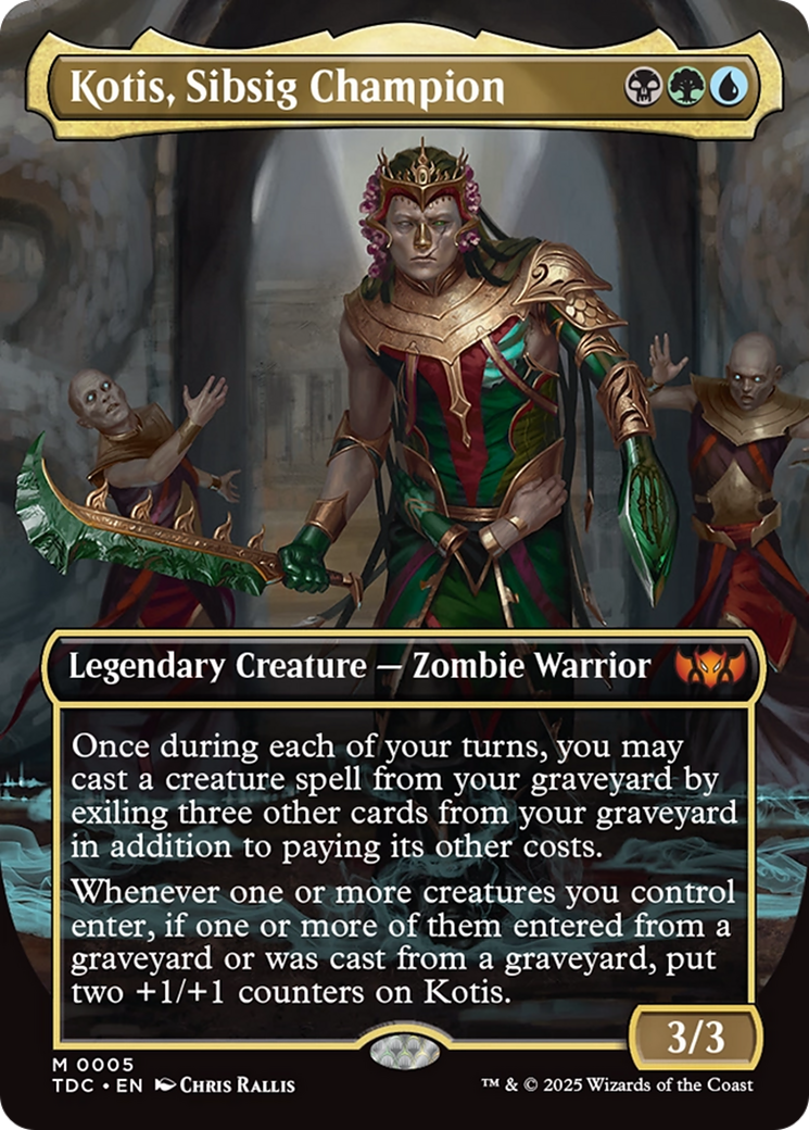 Kotis, Sibsig Champion (Borderless) [Tarkir: Dragonstorm Commander] | Shuffle n Cut Hobbies & Games