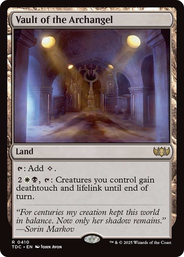 Vault of the Archangel [Tarkir: Dragonstorm Commander] | Shuffle n Cut Hobbies & Games