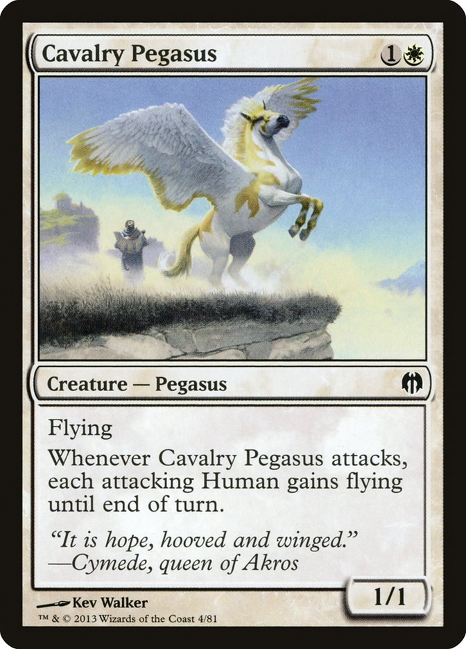 Cavalry Pegasus [Duel Decks: Heroes vs. Monsters] | Shuffle n Cut Hobbies & Games