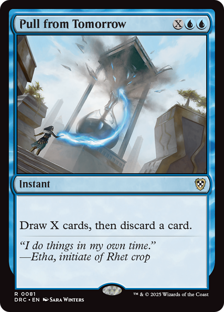 Pull from Tomorrow [Aetherdrift Commander] | Shuffle n Cut Hobbies & Games