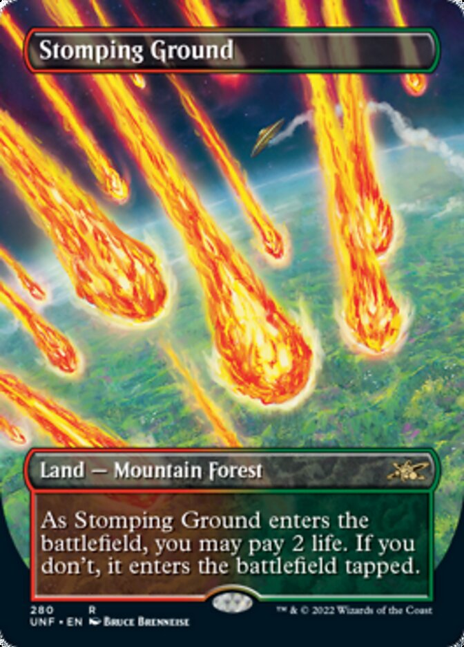 Stomping Ground (Borderless) [Unfinity] | Shuffle n Cut Hobbies & Games