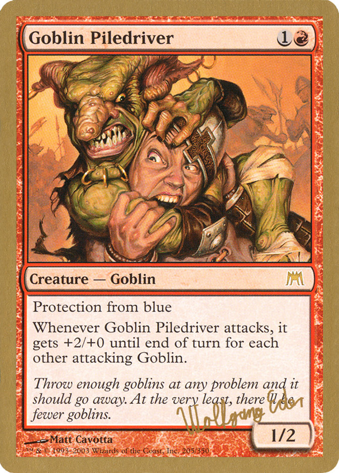 Goblin Piledriver (Wolfgang Eder) [World Championship Decks 2003] | Shuffle n Cut Hobbies & Games