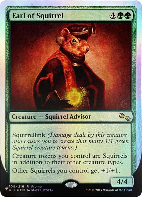 Earl of Squirrel (Unfinity Foil Edition) [The List] | Shuffle n Cut Hobbies & Games