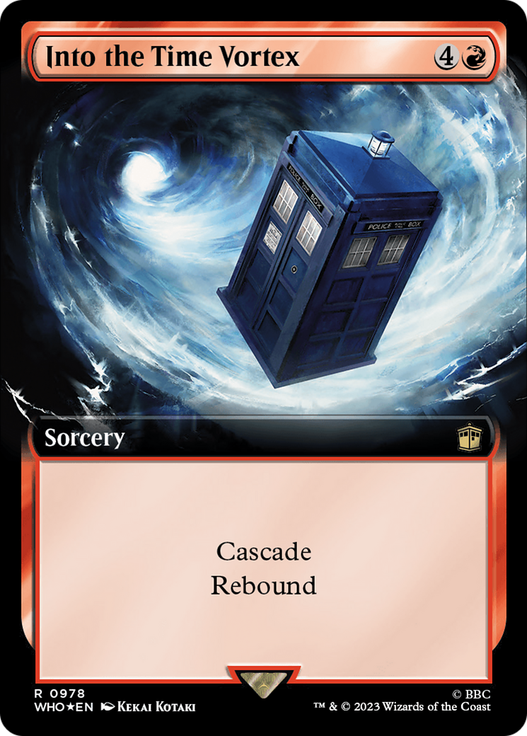 Into the Time Vortex (Extended Art) (Surge Foil) [Doctor Who] | Shuffle n Cut Hobbies & Games