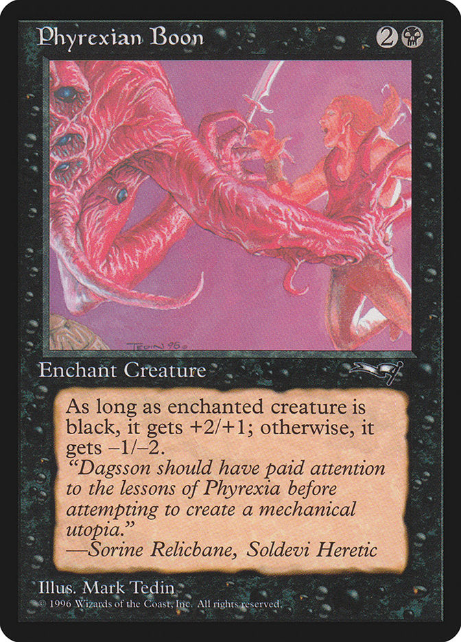 Phyrexian Boon (Person on the Right) [Alliances] | Shuffle n Cut Hobbies & Games