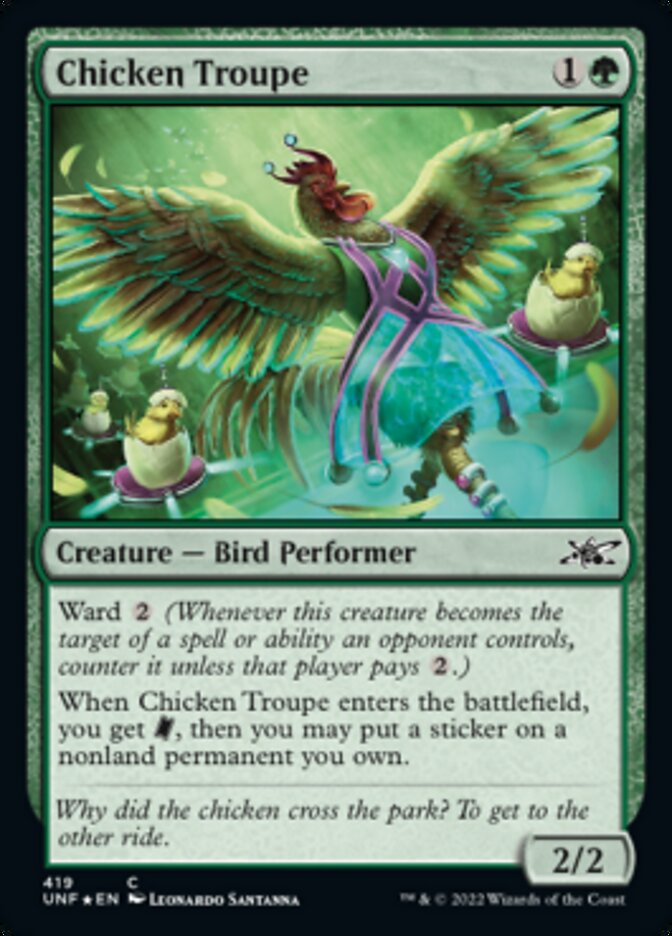 Chicken Troupe (Galaxy Foil) [Unfinity] | Shuffle n Cut Hobbies & Games