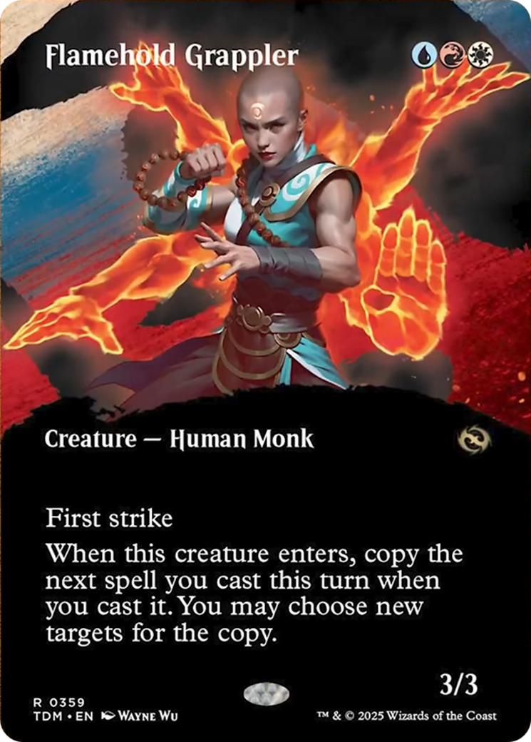 Flamehold Grappler (Borderless) [Tarkir: Dragonstorm] | Shuffle n Cut Hobbies & Games
