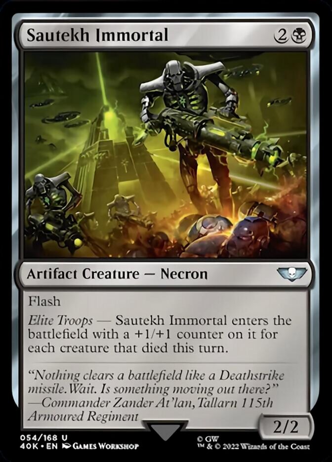 Sautekh Immortal (Surge Foil) [Warhammer 40,000] | Shuffle n Cut Hobbies & Games