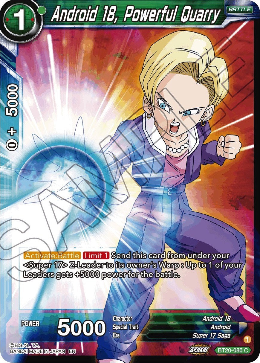 Android 18, Powerful Quarry (BT20-080) [Power Absorbed] | Shuffle n Cut Hobbies & Games