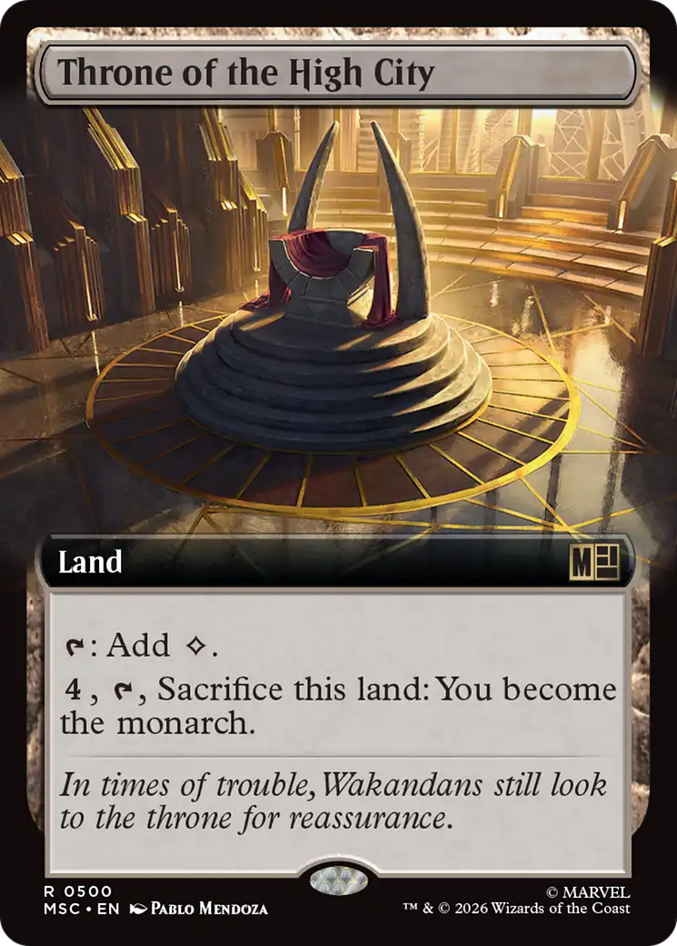 Throne of the High City (Extended Art) [Marvel Super Heroes Commander] | Shuffle n Cut Hobbies & Games