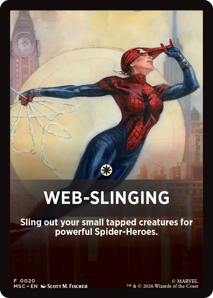 Web-Slinging Theme Card [Marvel Super Heroes Commander] | Shuffle n Cut Hobbies & Games