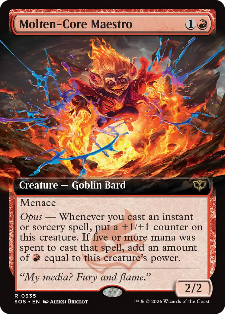 Molten-Core Maestro (Extended Art) [Secrets of Strixhaven] | Shuffle n Cut Hobbies & Games