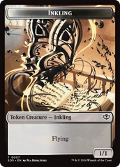 Inkling (0007) // Spirit (0011) Double-Sided Token [Secrets of Strixhaven Tokens] | Shuffle n Cut Hobbies & Games