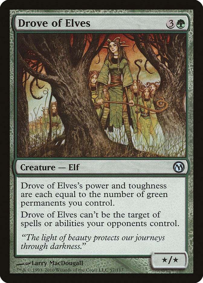 Drove of Elves [Duels of the Planeswalkers] | Shuffle n Cut Hobbies & Games