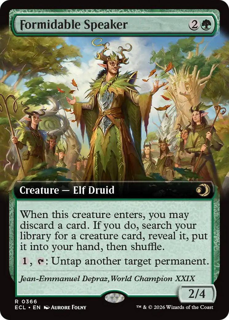 Formidable Speaker (Extended Art) [Lorwyn Eclipsed] | Shuffle n Cut Hobbies & Games