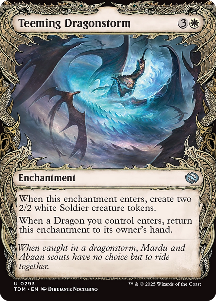 Teeming Dragonstorm (Showcase) [Tarkir: Dragonstorm] | Shuffle n Cut Hobbies & Games
