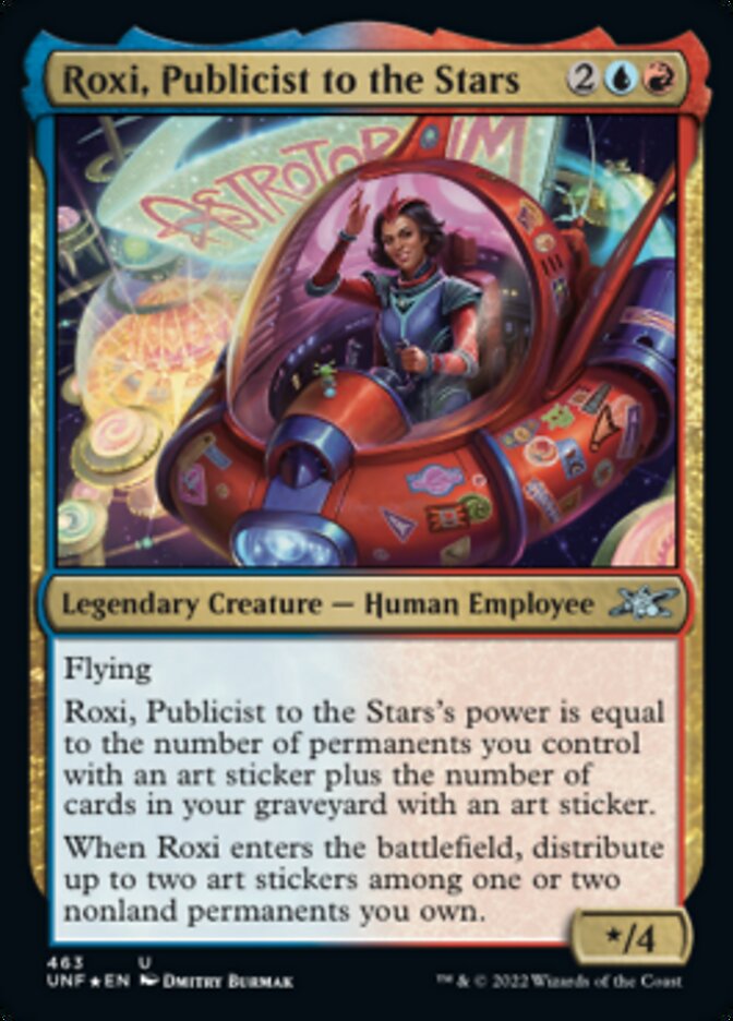 Roxi, Publicist to the Stars (Galaxy Foil) [Unfinity] | Shuffle n Cut Hobbies & Games