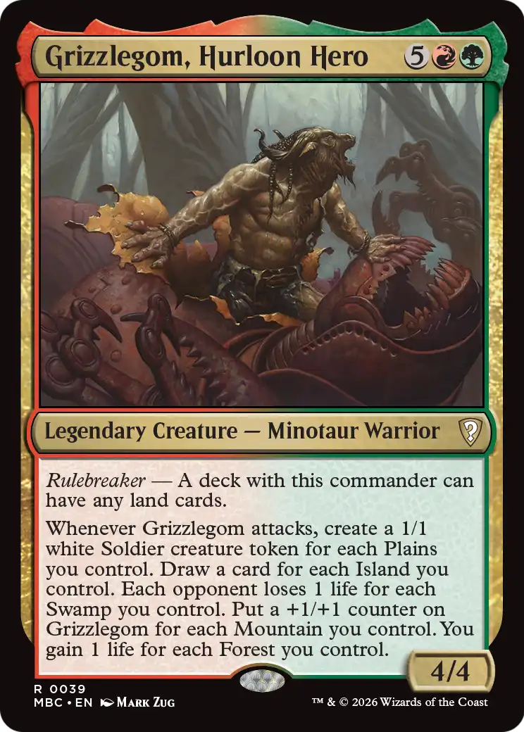 Grizzlegom, Hurloon Hero [Mystery Booster: Commander Edition] | Shuffle n Cut Hobbies & Games