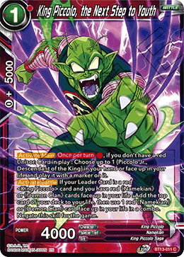 King Piccolo, the Next Step to Youth (Common) (BT13-011) [Supreme Rivalry] | Shuffle n Cut Hobbies & Games
