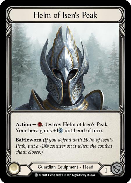 Helm of Isen's Peak [OLD004] (Tales of Aria Oldhim Blitz Deck)  1st Edition Normal | Shuffle n Cut Hobbies & Games
