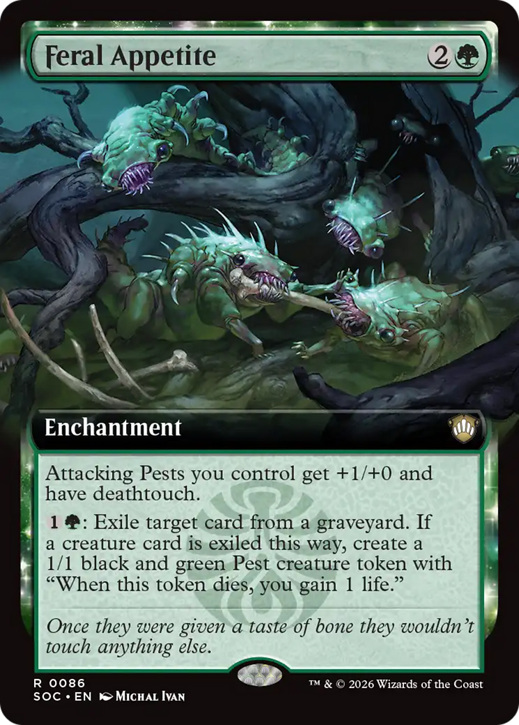 Feral Appetite (Extended Art) [Secrets of Strixhaven Commander] | Shuffle n Cut Hobbies & Games