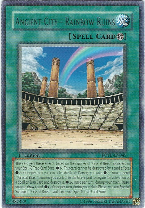 Ancient City - Rainbow Ruins [FOTB-EN045] Rare | Shuffle n Cut Hobbies & Games