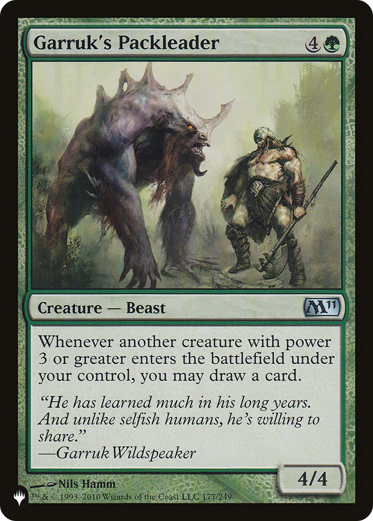 Garruk's Packleader [The List] | Shuffle n Cut Hobbies & Games
