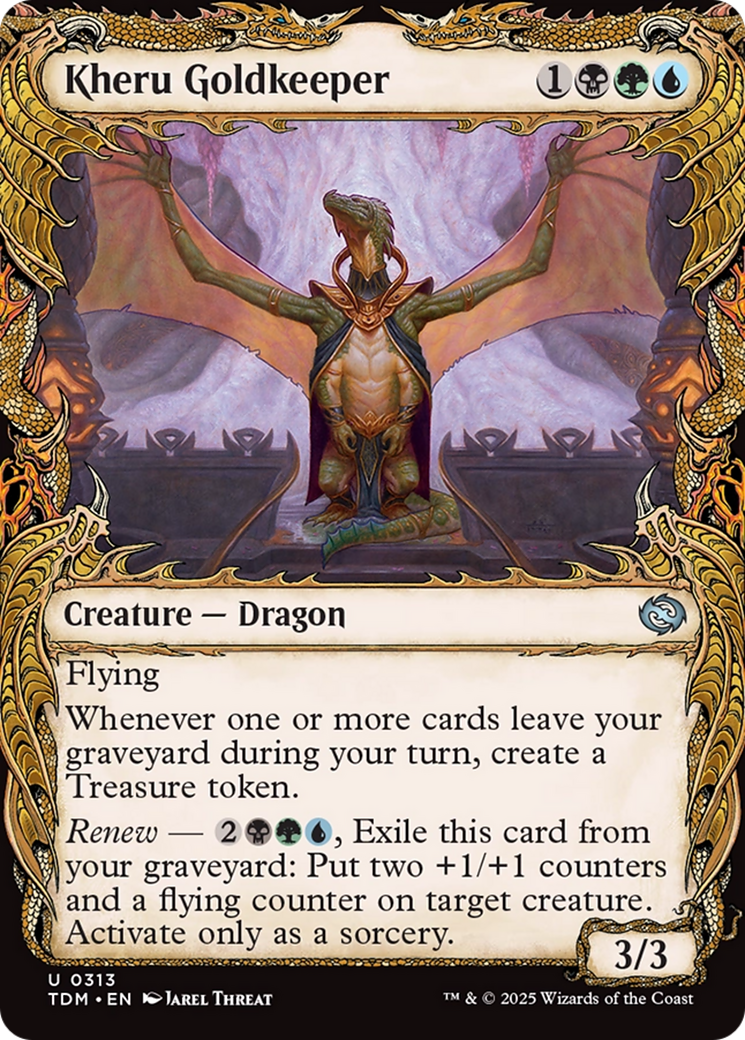 Kheru Goldkeeper (Showcase) [Tarkir: Dragonstorm] | Shuffle n Cut Hobbies & Games