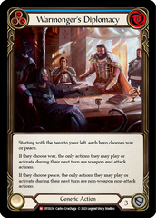 Warmonger's Diplomacy [DTD230] (Dusk Till Dawn)  Rainbow Foil | Shuffle n Cut Hobbies & Games