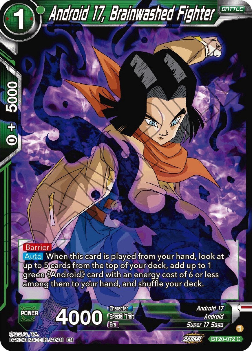 Android 17, Brainwashed Fighter (BT20-072) [Power Absorbed] | Shuffle n Cut Hobbies & Games